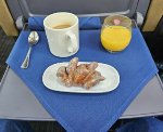 Rocky Mountaineer breakfast appetizer 